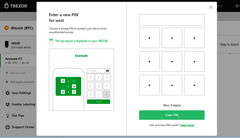 Trezor Setup Pin 2