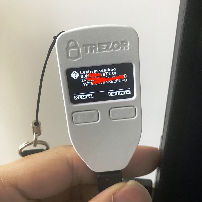 Trezor 成功發送